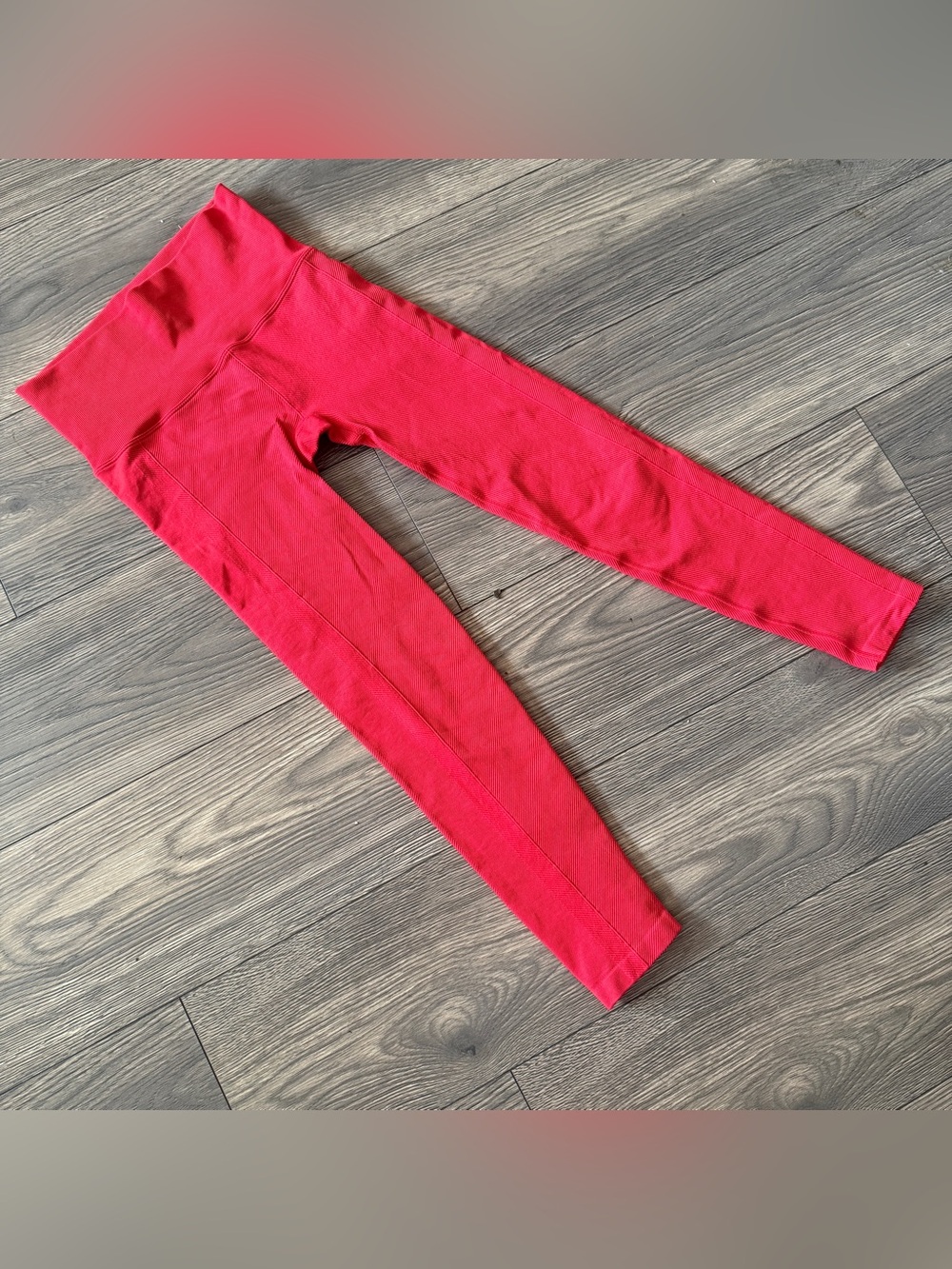 all in motion Bright Red Ribbed Leggings